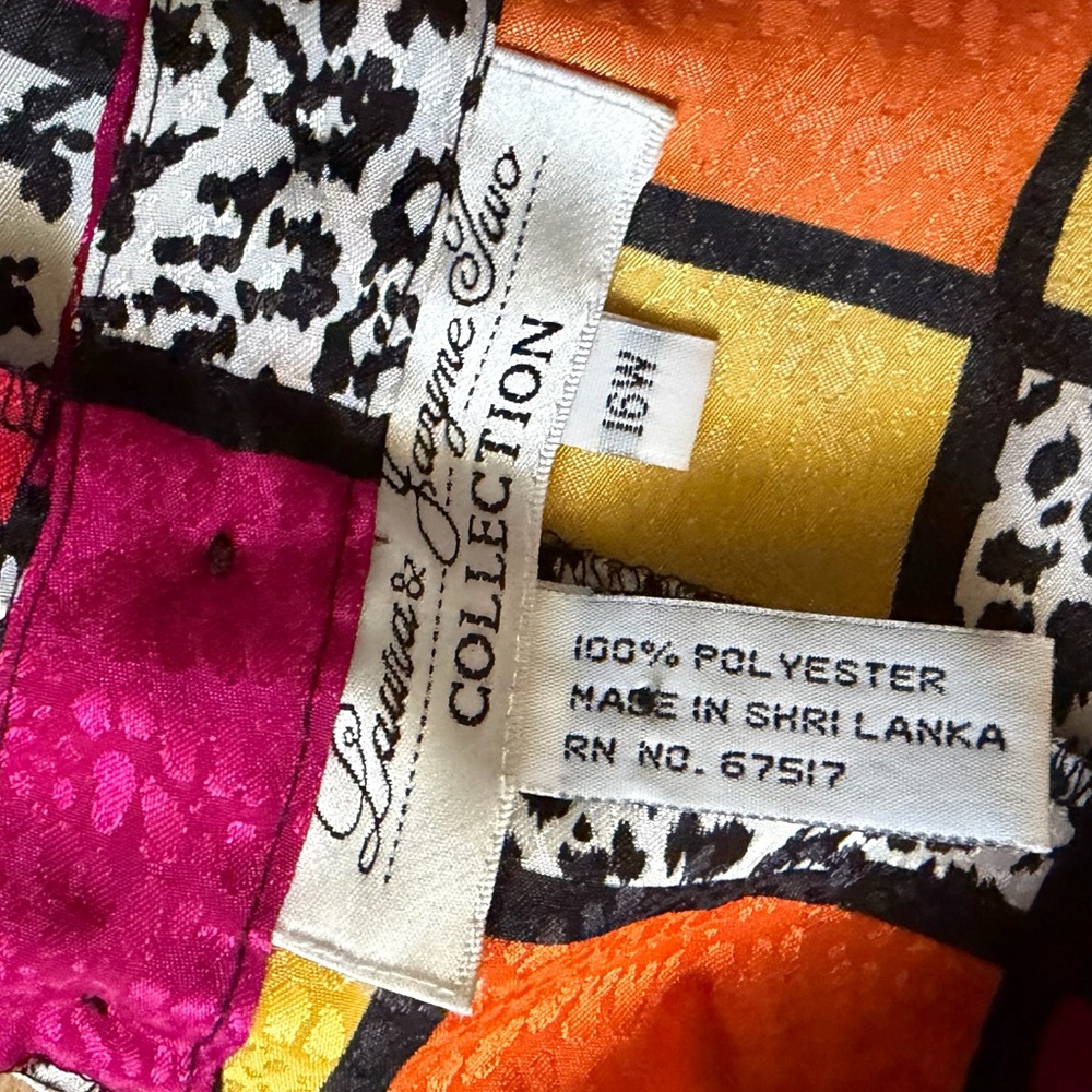 90βs Colorblock Checker Blouse - Multicolor - Picture 11 of 13